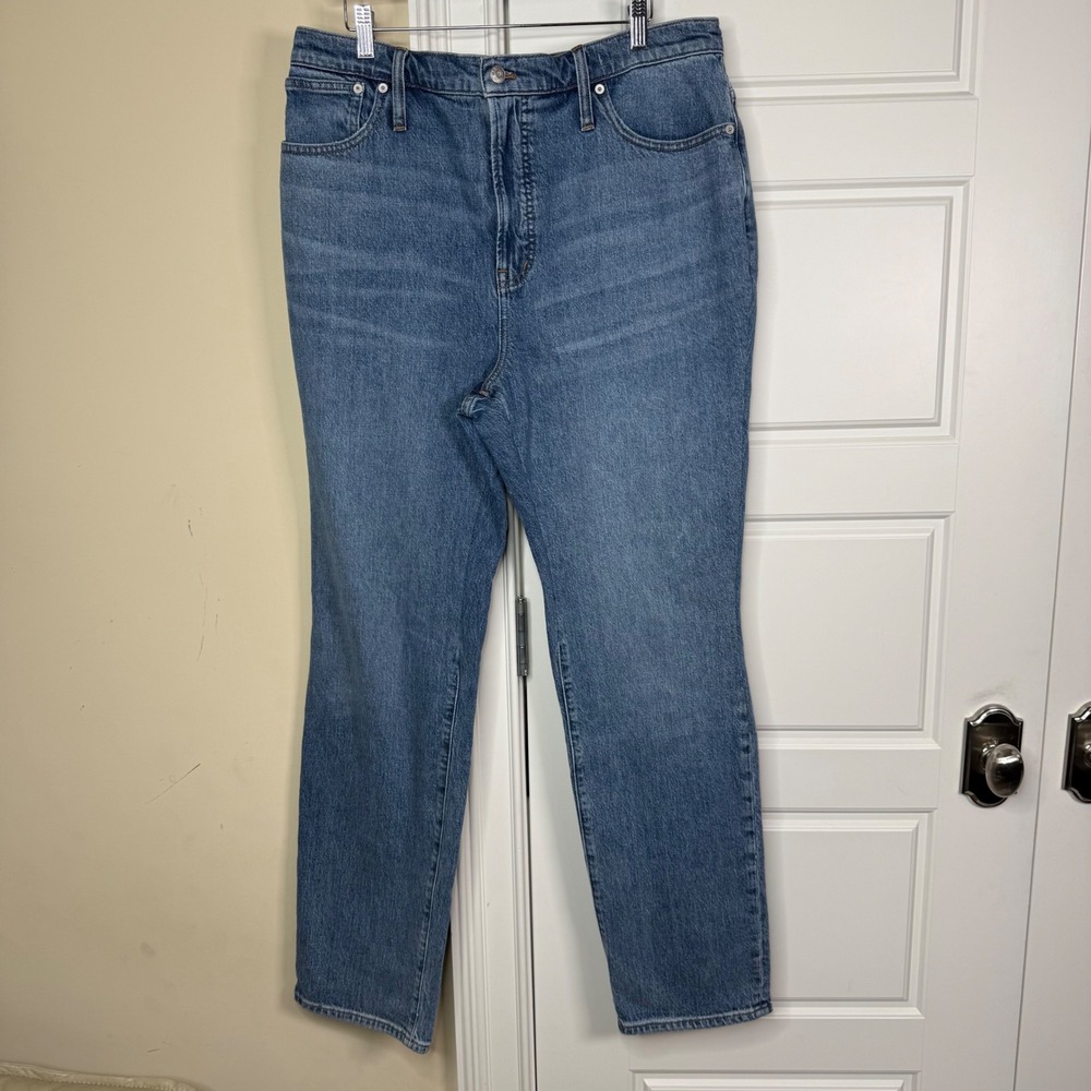Madewell The Perfect Vintage Jean Womens 33T Blue Tapered Leg *Altered* NG763